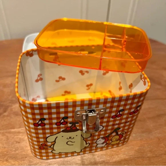 Rare Vintage Sanrio Tin Storage Box with Cute Pompompurin Design - Picture 8 of 9